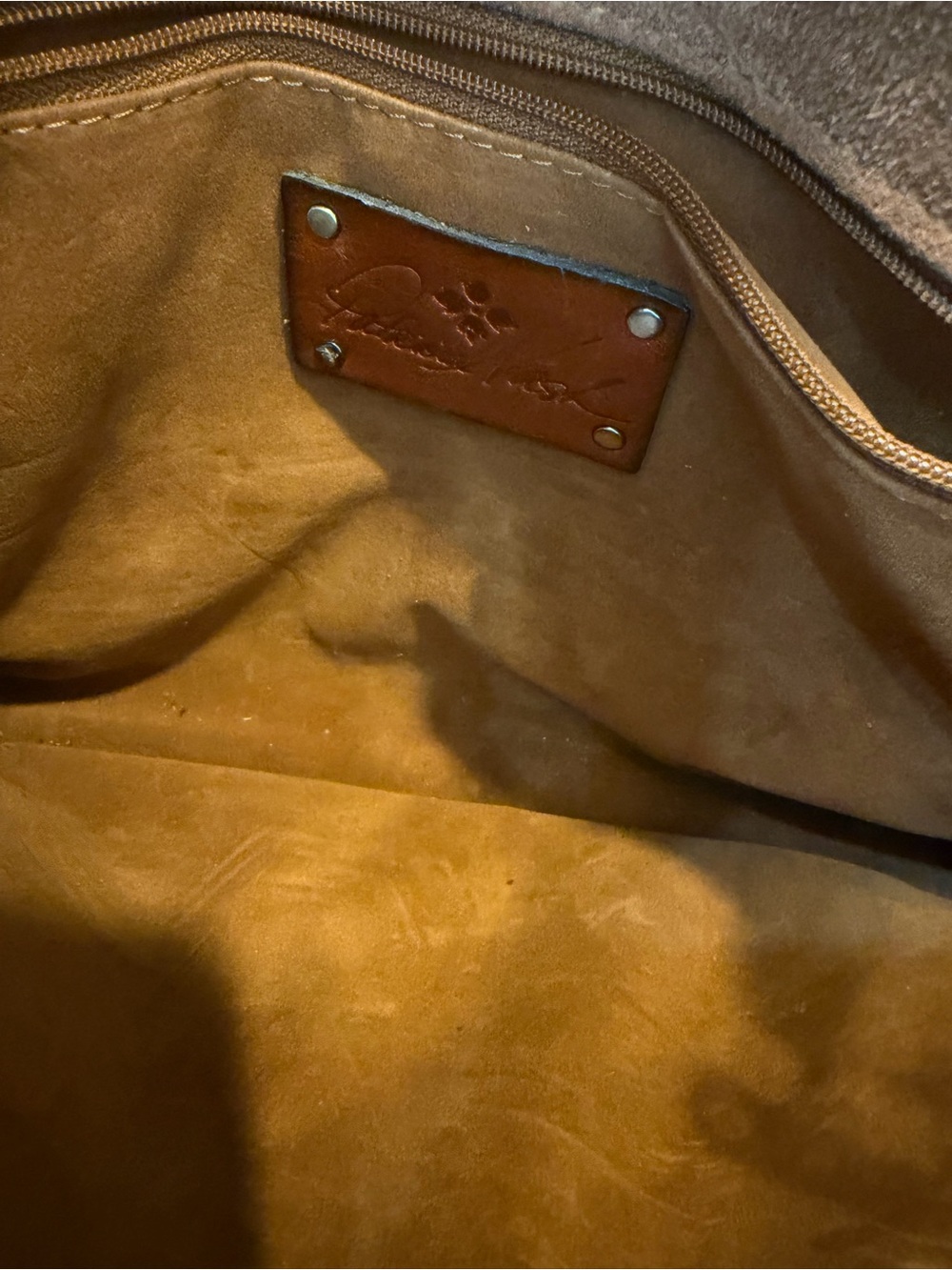 Patricia Nash Sarola Tooled Leather Crossbody Bag Gold & Ivory Floral Western - Picture 10 of 11